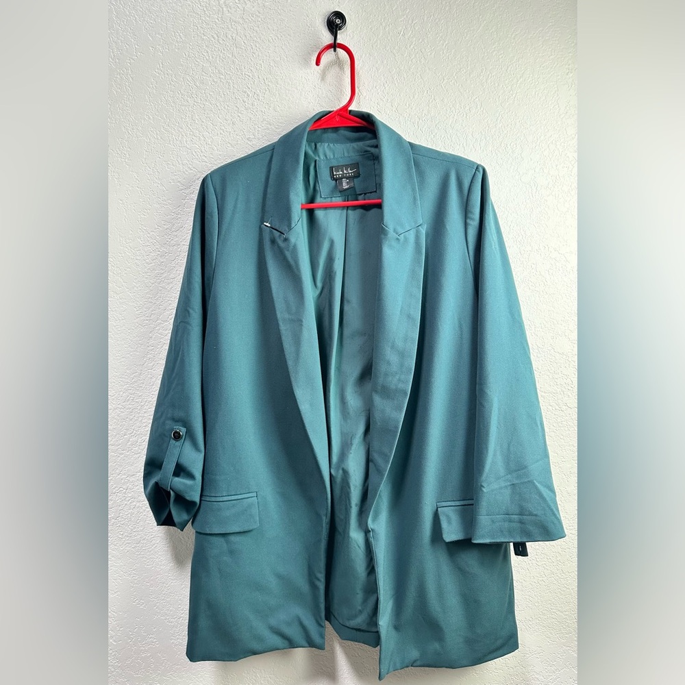 Nicole Miller Women’s Deep Teal Blazer Size L